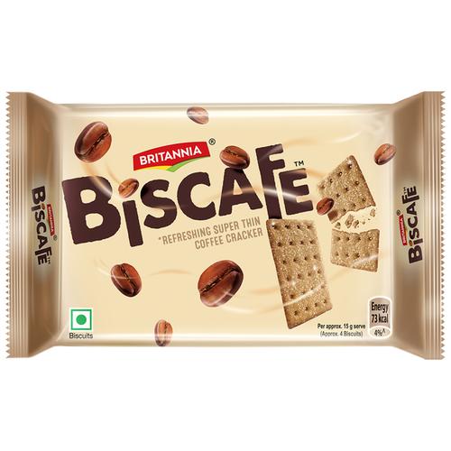 Buy Britannia Biscafe Super Thin Coffee Crackers Sugar Sprinkled Biscuits Online At Best 3707