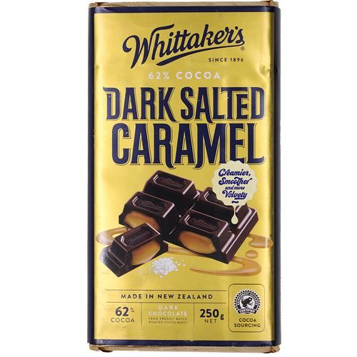 Buy Whittakers Dark Salted Caramel Chocolate Bar Creamier Smoother And More Velvety Online At 2422