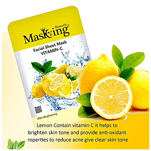 Buy MasKing Facial Sheet Mask For Beauty & Skin Brightening - Vitamin C ...