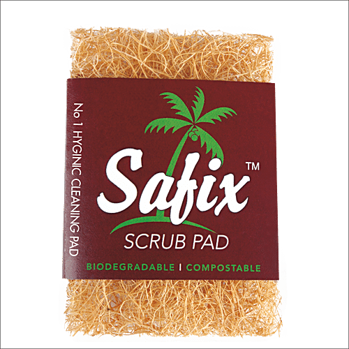 Buy Safix Coir Scrub Pad Regular Natural Coconut Fibre Easy To