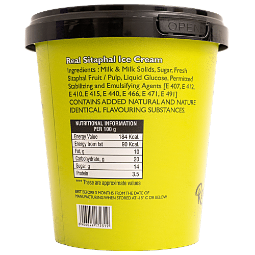 Froops Real Sitaphal Ice Cream - Rich, Creamy & Fresh, Frozen Dessert, 500 ml  