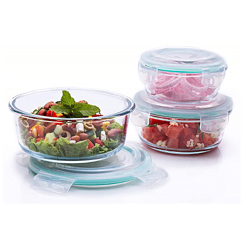 Buy Signoraware Lock N Store High Borosilicate Bakeware Safe Glass ...