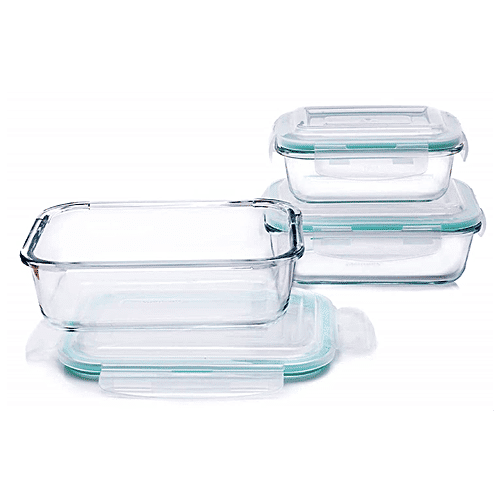 Buy Signoraware Lock N Store High Borosilicate Bakeware Safe Glass ...