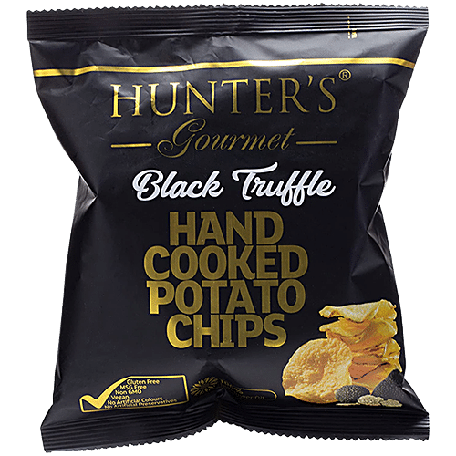 Buy Hunter's Gourmet Hand Cooked Potato Chips - Black Truffle, Vegan ...