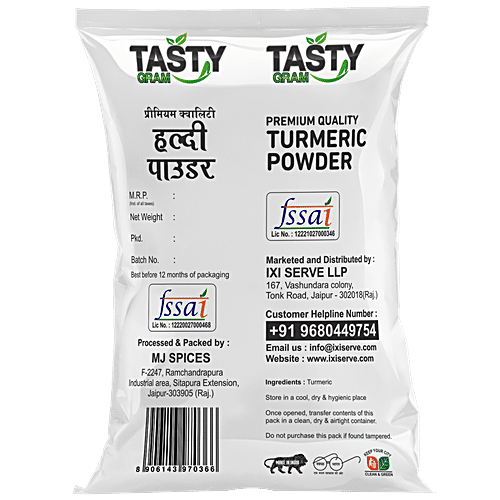 TASTYGRAM Turmeric Powder - Premium Quality, Rich In Aroma & Flavour, Anti Inflammatory, 100 g Pouch 