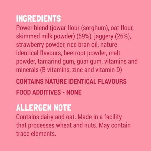 Slurrp Farm Berry Milk Mix - No Sugar, Sweetened With Jaggery Powder, Contains Oats & Jowar, 250 g  
