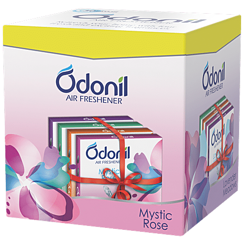 Odonil Air Freshener Blocks - Mystic Rose, 48 g (Pack of 4)