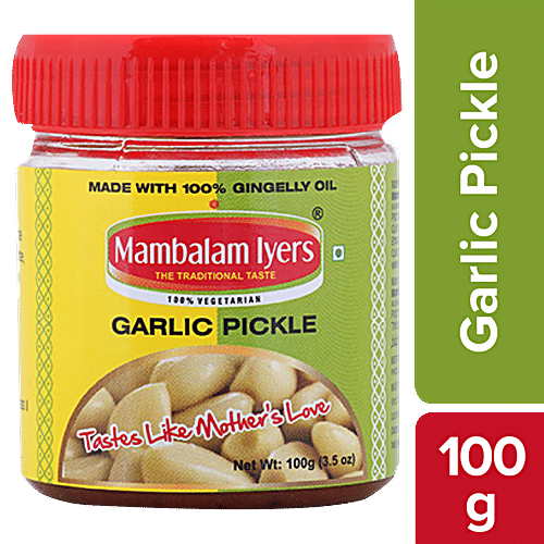 Buy Mambalam Iyers Garlic Pickle Made With Gingelly Oil Tangy And Spicy Online At Best Price Of