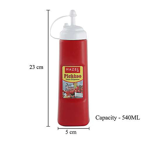 Buy HAZEL Plastic Sauce Bottle Dispenser with Cap, Mini Squeeze Bottle for  Commercial Use