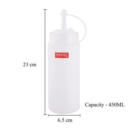 Buy HAZEL Plastic Sauce Bottle Dispenser with Cap, Mini Squeeze Bottle for  Commercial Use
