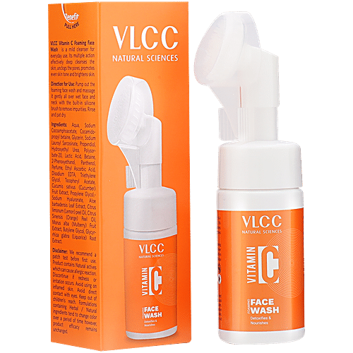 Buy VLCC Vitamin C Foaming Face Wash For Brighter Skin & Nourishment ...