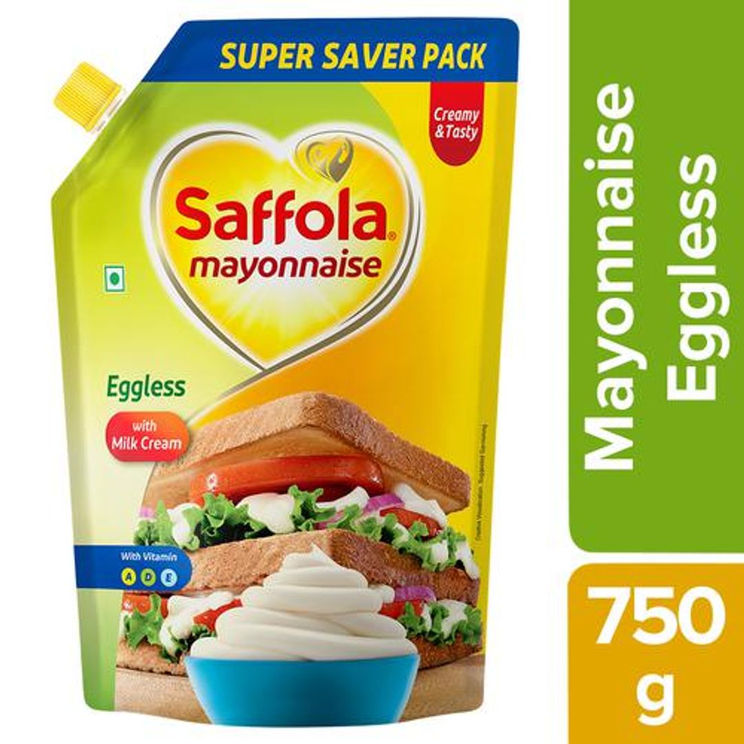 Buy Saffola Mayonnaise Eggless With Milk Cream Smooth & Thick Texture