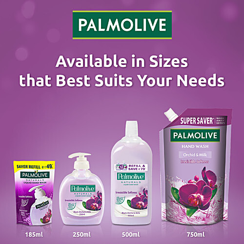 Buy Palmolive Naturals Hand Wash Refill Pack Orchid And Milk Liquid Wash Away Germs Refreshing 9719