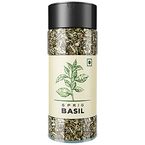 Sprig Basil Herb Used As Seasoning For Italian Salads Sauces Marinades 7 g