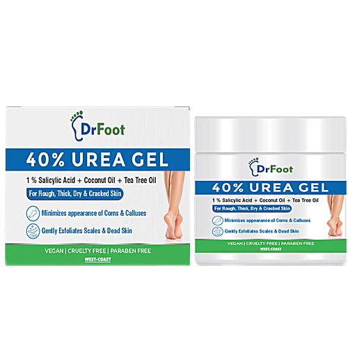 Buy Dr Foot Urea Gel With Salicylic Acid, Coconut Oil & Tea Tree Oil ...