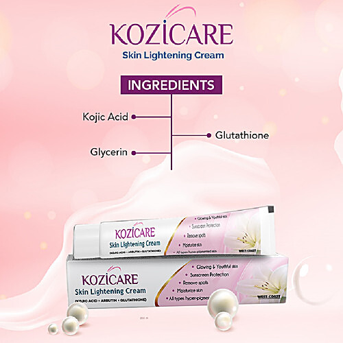 Buy Kozicare Skin Lightening Cream Kojic Acid Arbutin Glutathione Online At Best Price Of Rs 7089