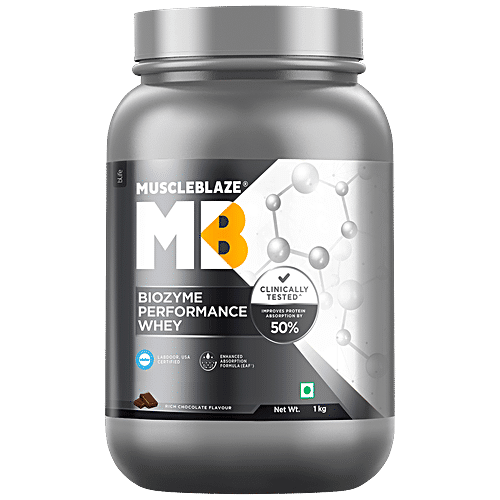 Buy MuscleBlaze Biozyme Performance Whey - Labdoor USA Certified, For ...