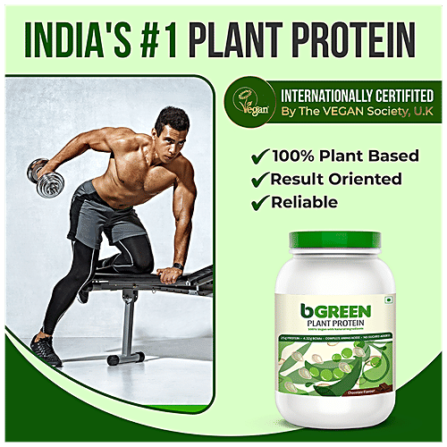 Buy BGREEN BGREEN By HealthKart Vegan Plant Protein Powder, 25 G ...