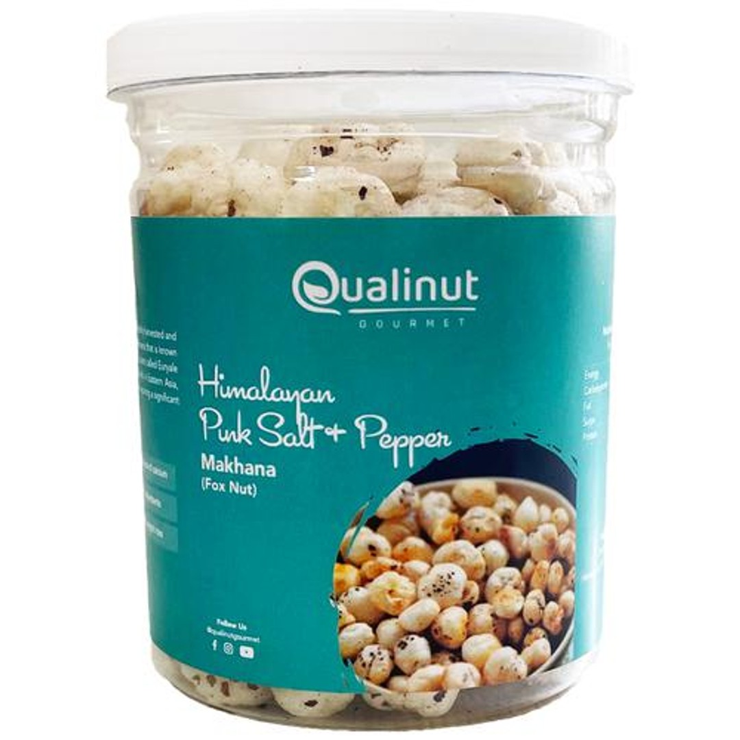 Buy Qualinut Gourmet Himalayan Pink Salt And Pepper Makhana Fox Nut