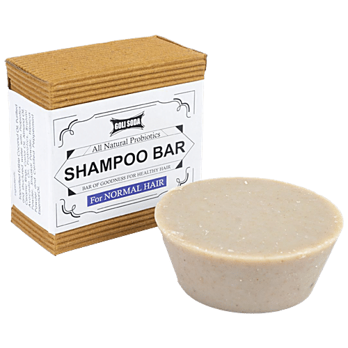 Buy Goli Soda All Natural Probiotics Shampoo Bar - For Normal Hair ...