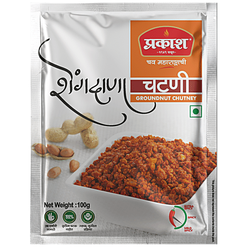 Buy Prakash Shengdana/Groundnut Chutney - Mild Spicy, No Added ...