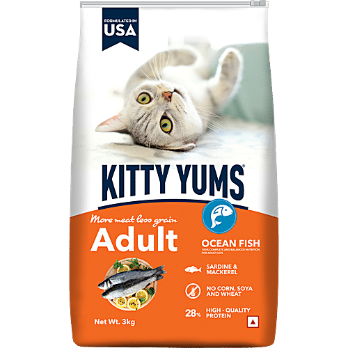 Buy Kitty Yums Dry Cat Food - Ocean Fish Like Sardines & Mackerel ...