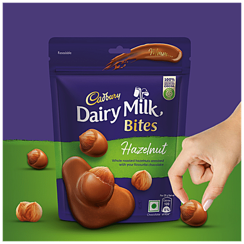 Buy Cadbury Dairy Milk Bites Hazelnut, Roasted & Chocolate Coated