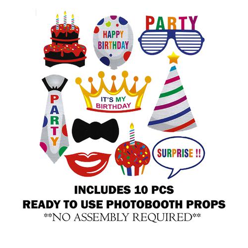 Buy CherishX Prince Happy Birthday Photo Booth Party Props - For Events ...