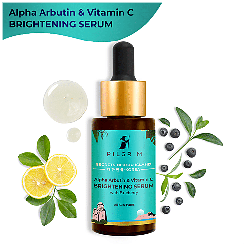 Buy PILGRIM Alpha Arbutin & Vitamin C Brightening Serum With Blueberry ...