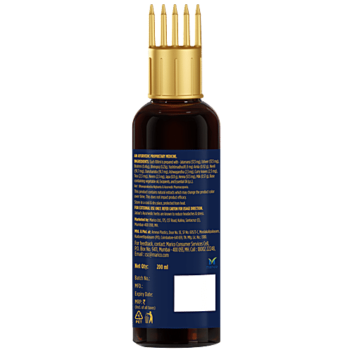 Marico Jataa For Men Hair Growth Oil 100 Ayurvedic Prevents Hairfall Restores Scalp Health 9530