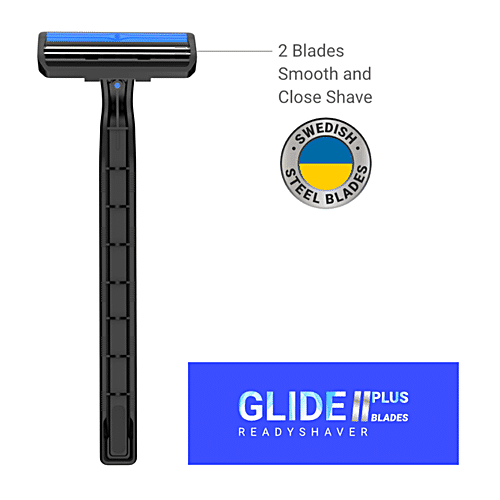 Buy Zlade Glide II Plus Readyshaver - Twin-Blade, Disposable Shaving ...