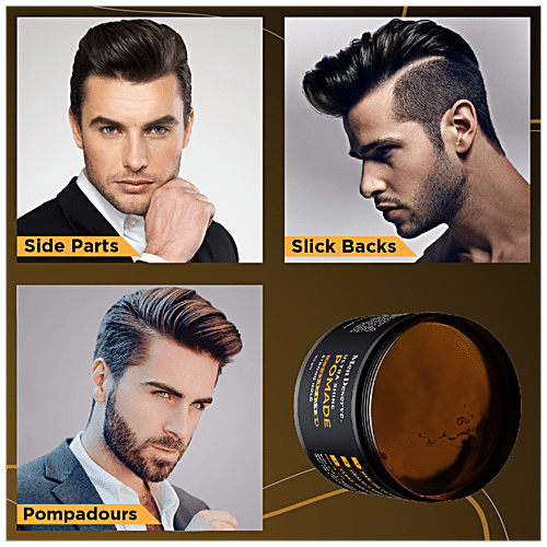 Buy Men Deserve Hair Styling Ultra Shine Pomade Provides Wet Look Helps To Set Online At Best