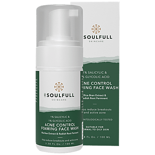 Buy Be Soulfull Acne Control Foaming Face Wash - With 1% Salicylic ...