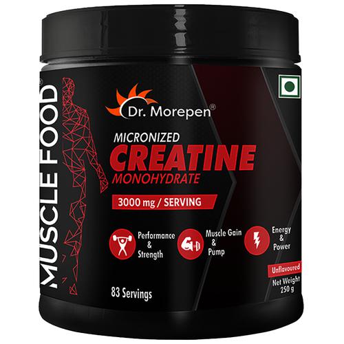 Buy Dr Morepen Muscle Food Creatine Monohydrate 3000 Mg Performance And Strength For Muscle 7022