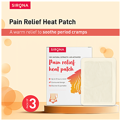 Buy Sirona Pain Relief Heat Patches Relieves Period Pain And Menstrual Cramps 100 Natural