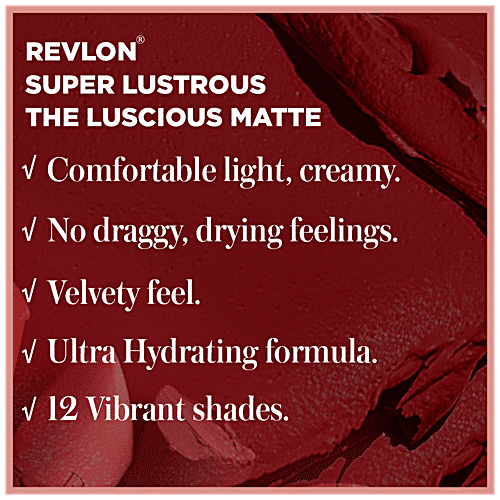 Buy Revlon Revlon Super Lustrous The Luscious Matte Lipstick Hot