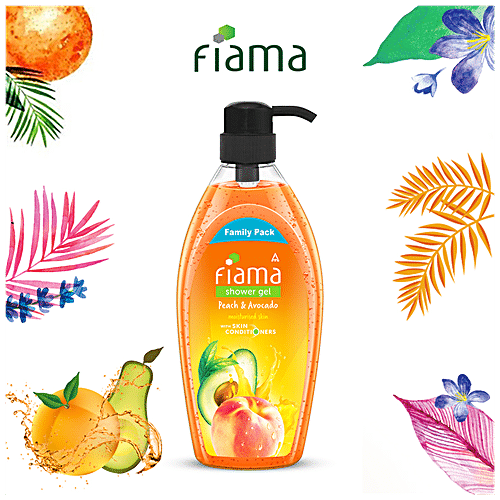 Buy Fiama Shower Gel - Peach & Avocado Body Wash With Skin Conditioners ...