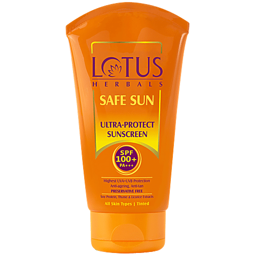 Buy Lotus Herbals Safe Sun Ultra Protect Sunblock Spf 100 Pa Anti Ageing Anti Tan For 6091