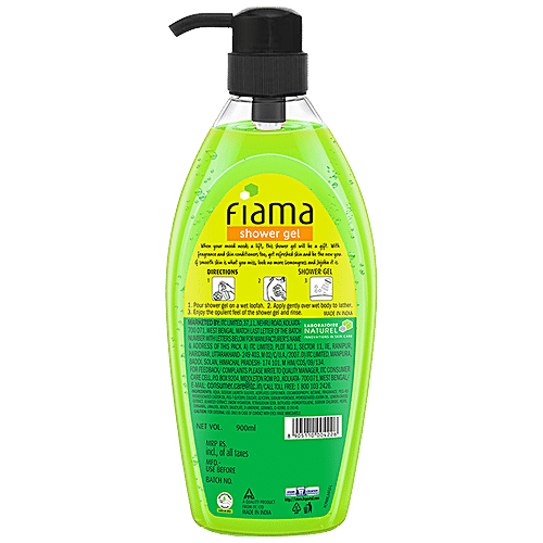 Buy Fiama Shower Gel - With Skin Conditioners, Lemongrass & Jojoba, For ...