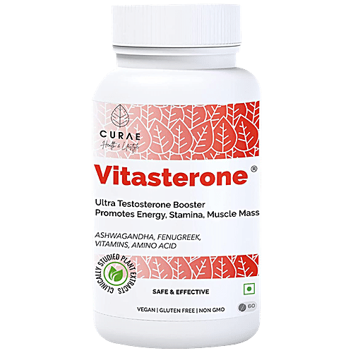 Buy CURAE HEALTH Vitasterone Tablet - Testosterone & Stamina Booster ...