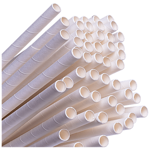 Buy Ekopak Disposable Paper Drinking Straw 8 Mm 100 Biodegradable