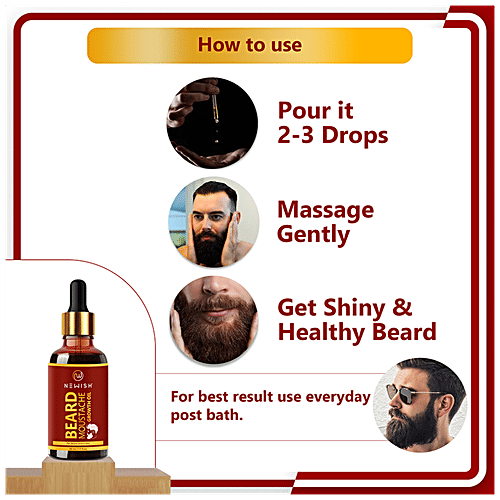 Buy Newish Beard Growth Oil - For Men Online at Best Price of Rs 911.34 ...