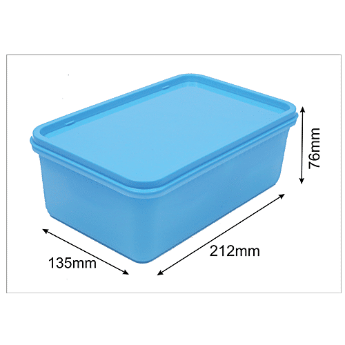 Buy Unica Mangiamo Lunch Box For Kids - Blue, Leak Resistant, Microwave ...