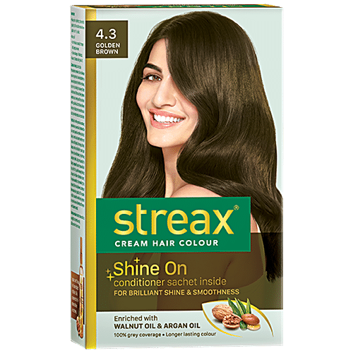 Buy Streax Cream Hair Colour - With Shine On Conditioner, For Smooth ...