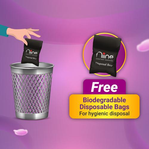 Sanitary Napkins  Free Sanitary Pads Disposal Bags - NIINE