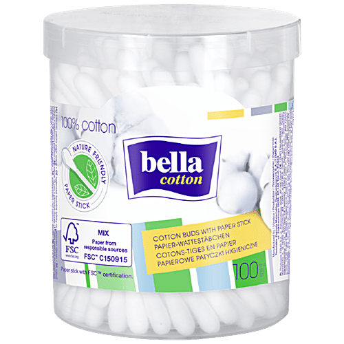 Buy Bella Cotton Buds - With Paper Stick, Soft & Gentle On Skin Online ...