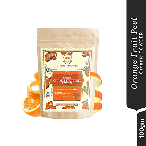 Buy Khadi Natural Orange Fruit Peel Organic Powder - Reduces Acne Scars ...