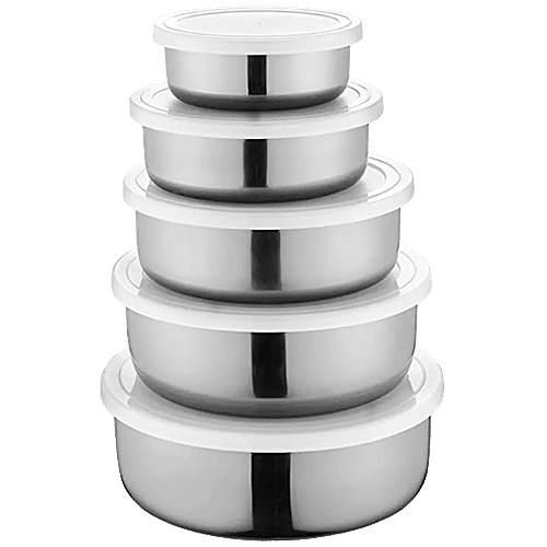 Minimal Food Storage Containers Silver - Stainless Steel Container Set