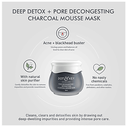 Buy Dot And Key Pore Decongesting Detoxifying Charcoal Mousse Mask Clean Balanced Complexion 8304