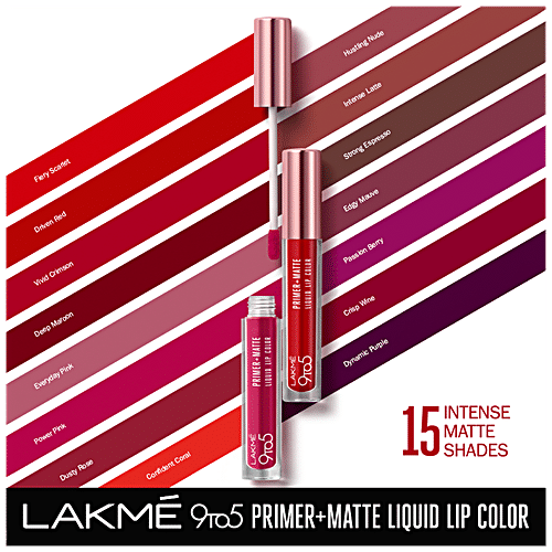 lakme 9 to 5 primer matte liquid lipstick